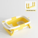 0-3 Years Old Baby Folding Tub Sitting Lying Wash Portable With Water Thermometer