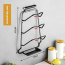 Pot Lid Rack Wall-mounted Alumimum