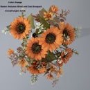 Autumn Wind Sun Bouquet Artificial Flower Factory Artificial Flower Green Plant