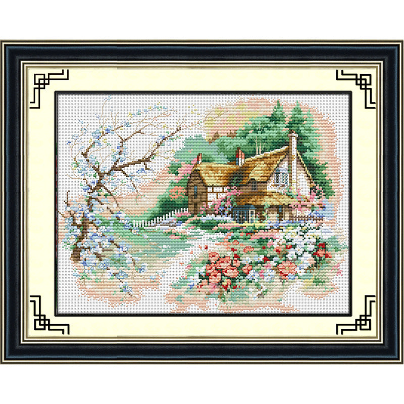 Living Room Diy Printed Cloth New Cross Stitch Crafts