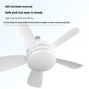 LED Straight Leaf Fan Lamp E27 Screw Detachable Fan Blade Bedroom Three-color Dimming Ceiling Ceiling Fan Lights