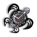 Turtle Mechanical Steampunk Turtle Vinyl Record Wall Clock