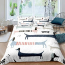 Cartoon Bedding Cute Animal Print Bedding Set