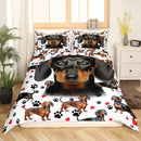 Cartoon Bedding Cute Animal Print Bedding Set