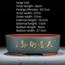 Purple Sand Simple Green Plant Large Ceramic Old Pile Flower Pot