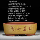 Purple Sand Simple Green Plant Large Ceramic Old Pile Flower Pot