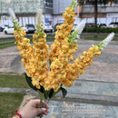 French 5 Fork Hyacinth White Violet Wedding Road Lead Fake Flower