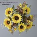 Autumn Wind Sun Bouquet Artificial Flower Factory Artificial Flower Green Plant