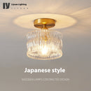 Brass Glass Ceiling Lamp Corridor Ceiling Lamp