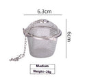Portable Household 304 Stainless Steel Mesh Tea Strainer