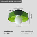 French Retro Glass Ceiling Light