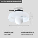 French Retro Glass Ceiling Light