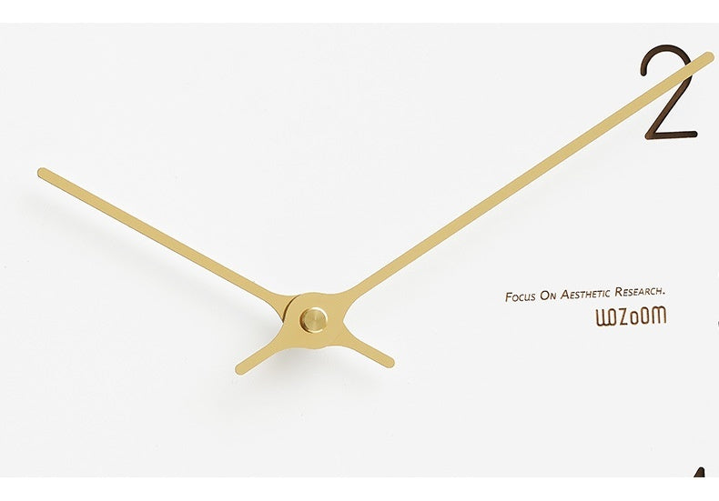 Punch-free Noiseless Hanging Clock Living Room Wall Decorations