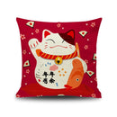 New Year Beckoning Cat Living Room Office Sofas Pillow