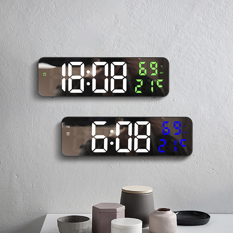 Electronic Mirror Large Screen Digital LED Wall Clock