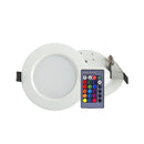 Full-color LED Embedded Ceiling Light Remote Control Downlight Dimming