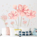 Bedroom Flower Stickers Self-adhesive Wall Sticker Room Decorations