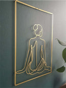 Female Line Art Acrylic Wall Decoration