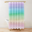 Sage Green Watercolor Ombre Shower Curtain Bathroom Fabric