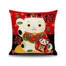 New Year Beckoning Cat Living Room Office Sofas Pillow