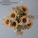Autumn Wind Sun Bouquet Artificial Flower Factory Artificial Flower Green Plant