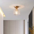 Brass Glass Ceiling Lamp Corridor Ceiling Lamp