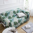 Single Sofa Cover Sofa Blanket Japanese Green Leaf Sofa Cover