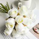 Simulation Handwriting Roses 12 PCs Valentine's Day Fake Rose Flower