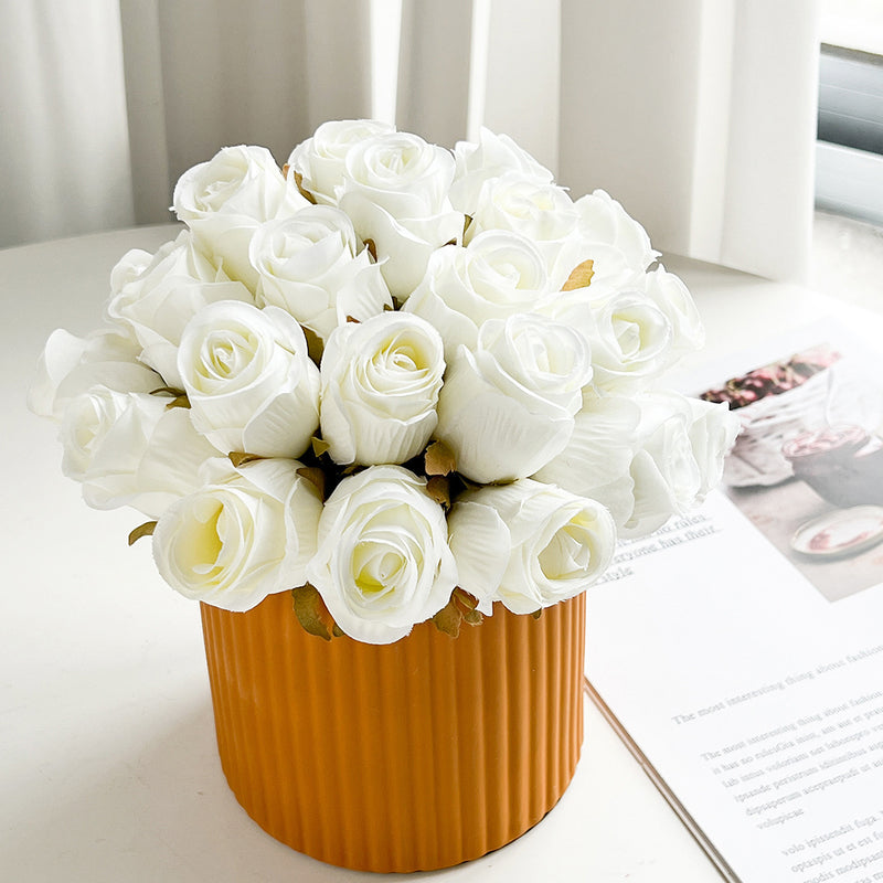 Simulation Handwriting Roses 12 PCs Valentine's Day Fake Rose Flower