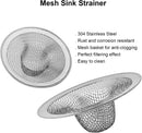 6-Pack Bathroom Mesh Sink Drain Strainer