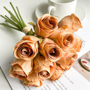 Simulation Handwriting Roses 12 PCs Valentine's Day Fake Rose Flower