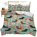 Cartoon Bedding Cute Animal Print Bedding Set
