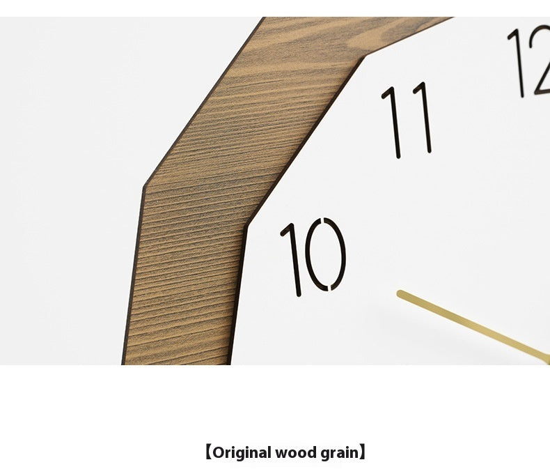 Punch-free Noiseless Hanging Clock Living Room Wall Decorations