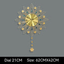 Living Room Light Luxury Clock Home Fashion Simple Flower-shaped Decorative Wall Clock