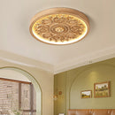 Cream Ceiling Carved Design Ceiling Lamp