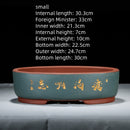 Purple Sand Simple Green Plant Large Ceramic Old Pile Flower Pot