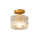 Brass Glass Ceiling Lamp Corridor Ceiling Lamp