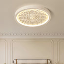 Cream Ceiling Carved Design Ceiling Lamp