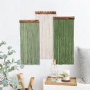 Bohemian Creative Hand Weaving Wood Board Tassel Tapestry
