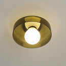 French Retro Glass Ceiling Light